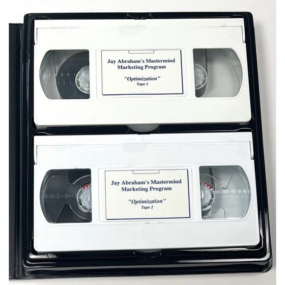 Jay Abraham's MASTERMIND MARKETING PROGRAM: Optimization (VHS, 2-Tape Set) EUC - Picture 6 of 7